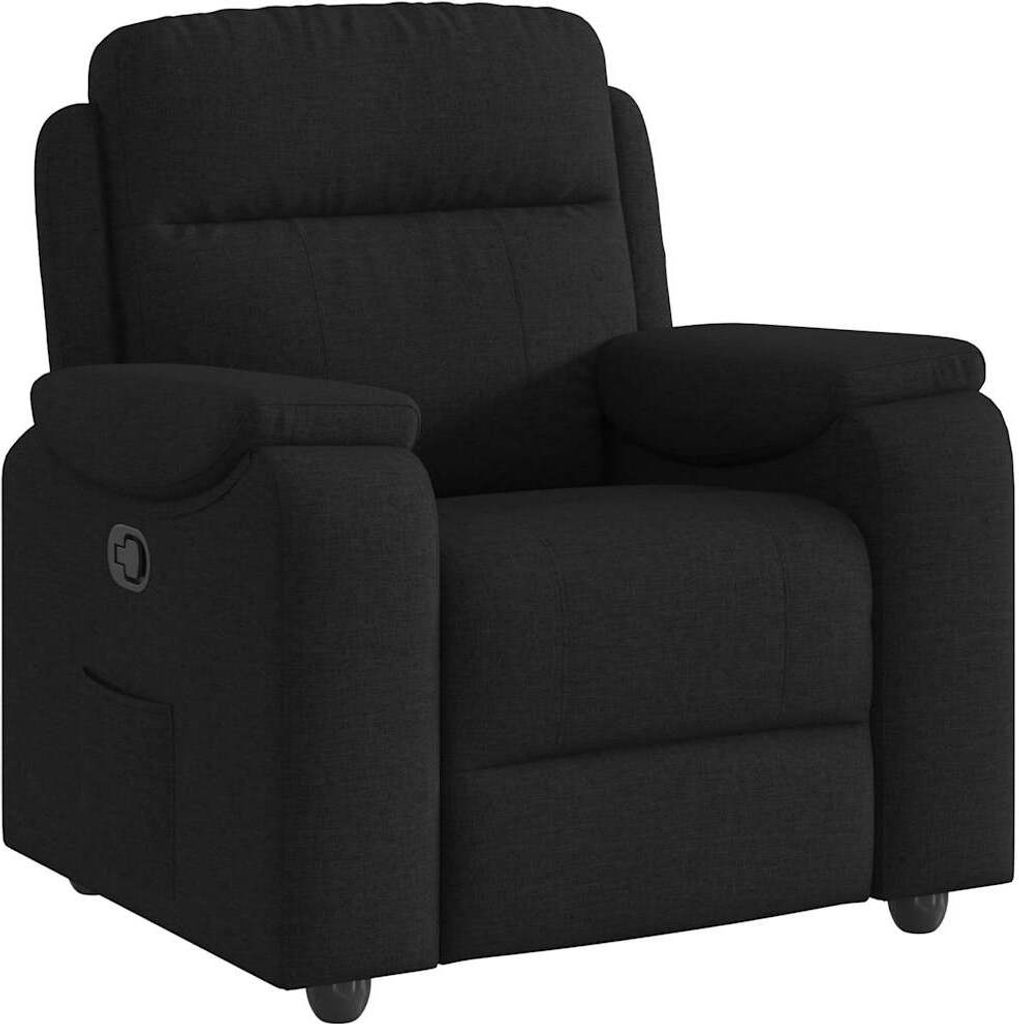 vidaXL Relaxsessel Schwarz Stoff
