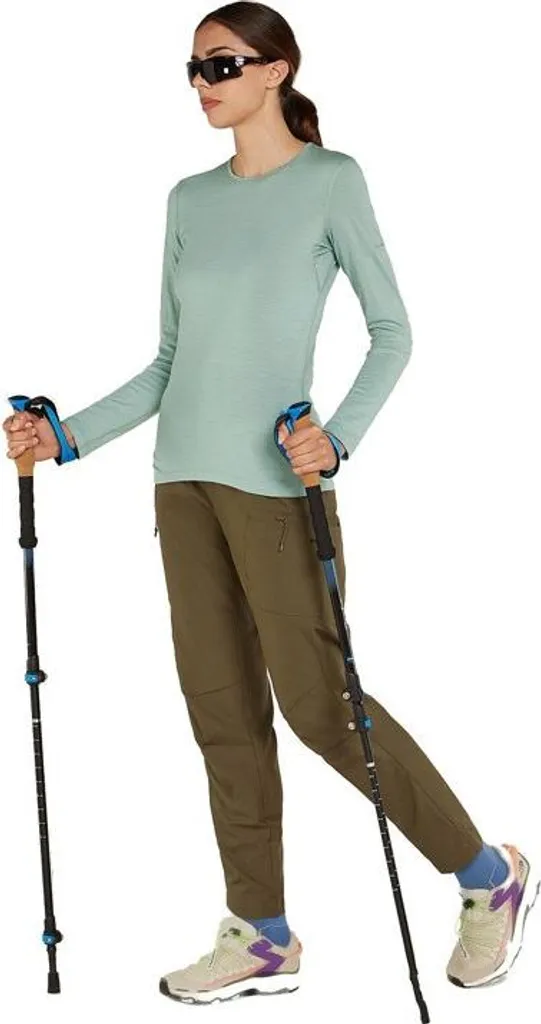 Baselayer Mérinos Icebreaker 200 Oasis Femme XL Respirant Vert Bleu Royal