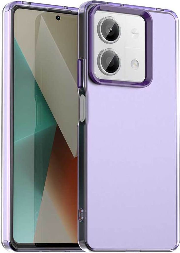 Handyhülle für Xiaomi Redmi Note 13 5G / Poco X6 Neo 5G Schlank Durchscheinend Matt Stoßfest Schutzhülle Lila