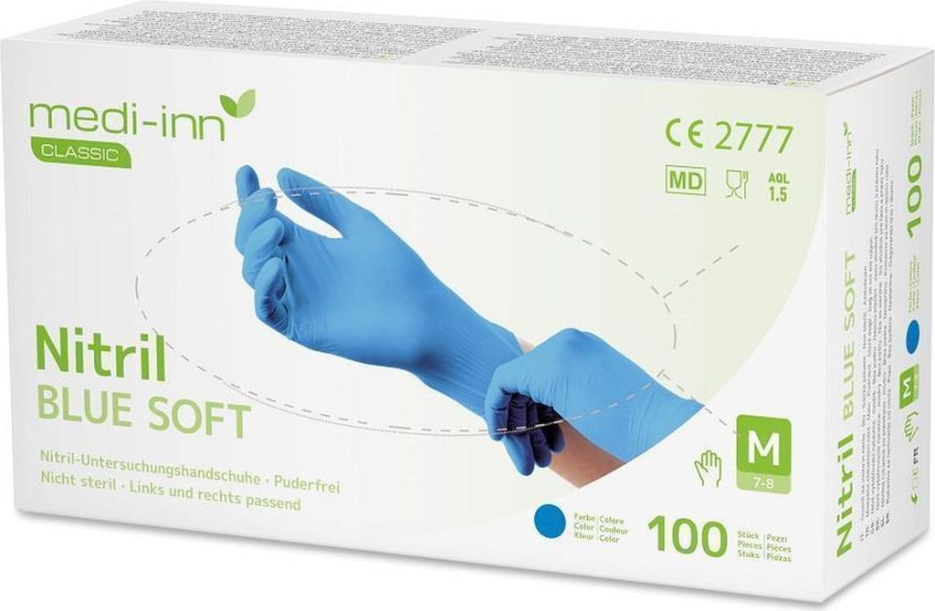Medi-Inn Nitrilhandschuhe Blue Soft - Gr. XL - 1000 Einmalhandschuhe