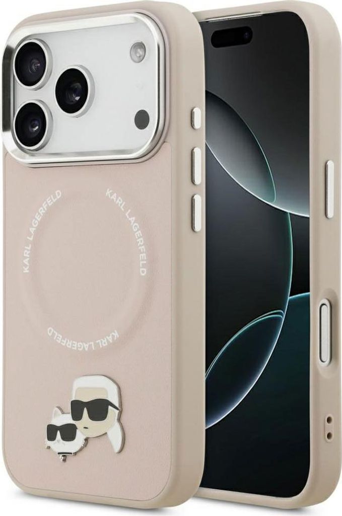 Karl Lagerfeld Karl & Choupette Etui MagSafe-Pins für iPhone 17 Pro rosa