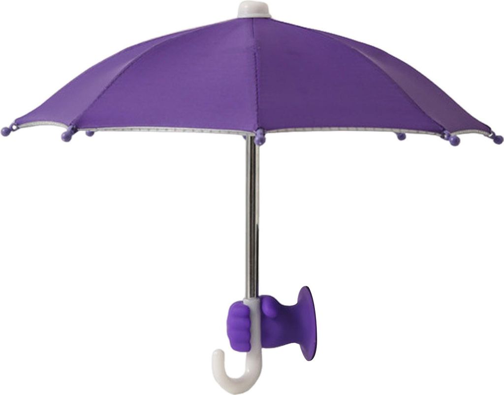 Handy-Regenschirm mit Faust-Saugnapf, UV-Schutz, universeller, winddichter Mini-Sonnenschutz, Handy-Regenschirm, Handy-Zubehör
