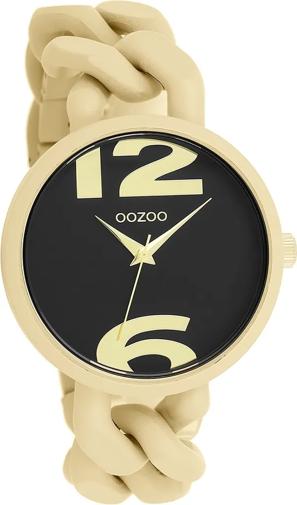 Montre Oozoo femme D2UOC11266 boîtier plastique léger et bracelet doré
