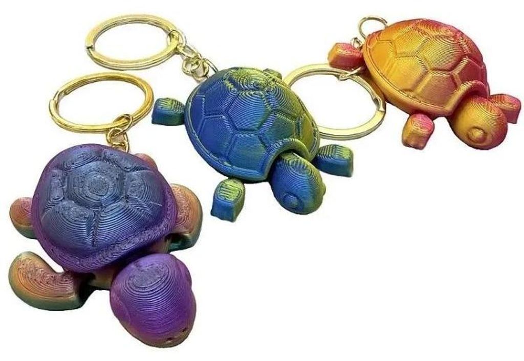 3D-Schlüsselanhänger Schildkröte MIX – ADAR