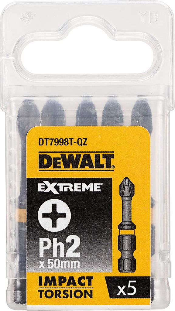 DeWALT DT7998T-QZ, 5 kusov, Phillips, PH 2, 50 mm, Obrázok produktu 