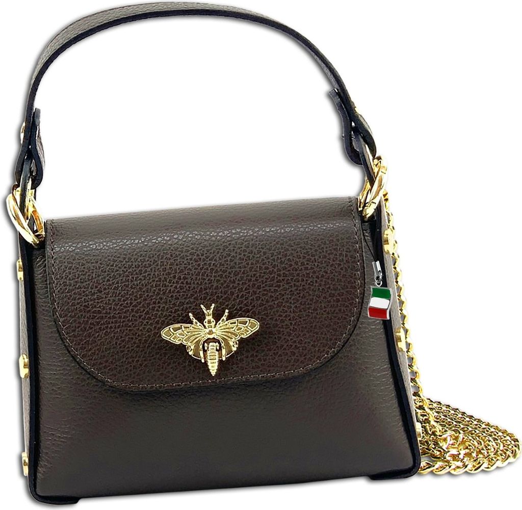 Florence Leder Tasche Umhängetasche dunkelbraun OTF831N6