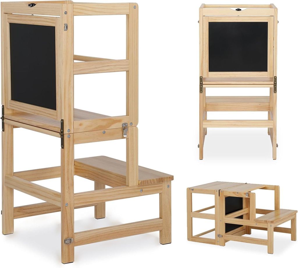 Lerntürme, Kinderstuhl, Lernturm, Faltbarer Kinderhocker, Produktbild 