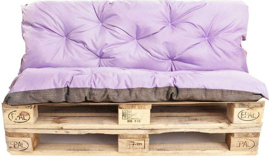 Poduszka na paletę fioletowa | siedzisko 120x80 / oparcie Zdjęcie produktu 