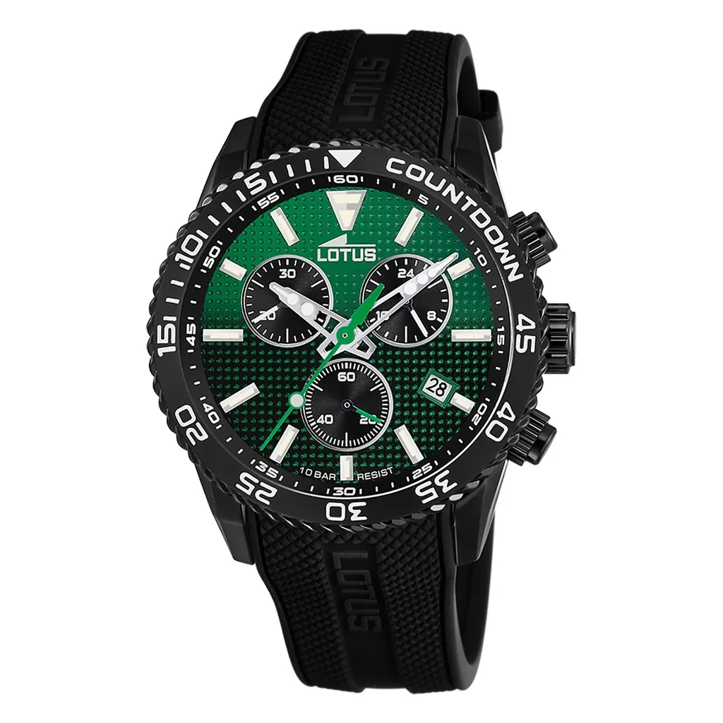 Orologio Lotus 18672/B Cronografo Uomo Verde e Nero - Acquista Ora