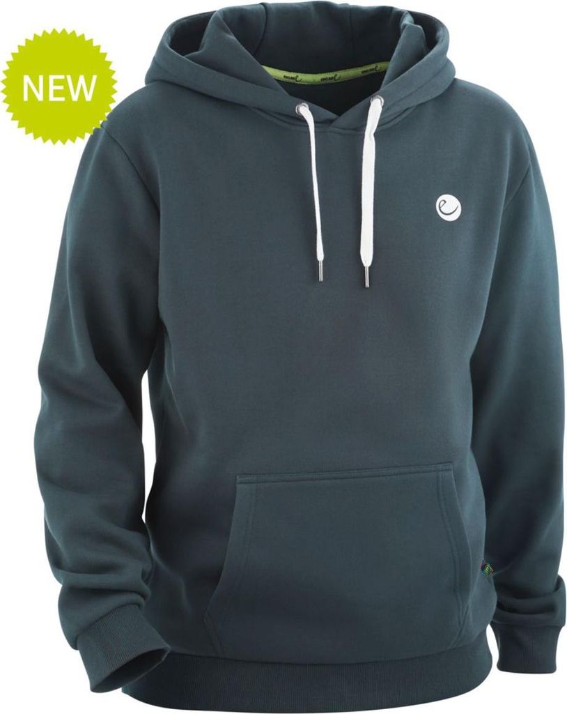 Edelrid Me Grounder Hoody - Fleece-Kapuzenpulli mit großem Baum-Print, Farbe:025 indigo, Größe:M