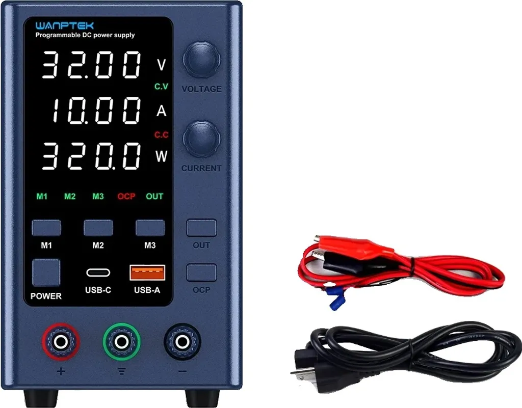 Alimentation DC EPS3210 avec tension réglable et contrôle encodeur