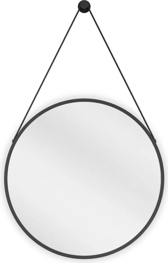 Occasione! Specchio Mexen String 50 cm Tondo Nero - Prezzo Top