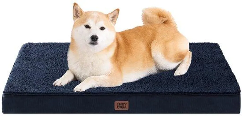 Lit pour Chien pour Canapé et Sol, Matelas Orthopédique 91 cm Lavable