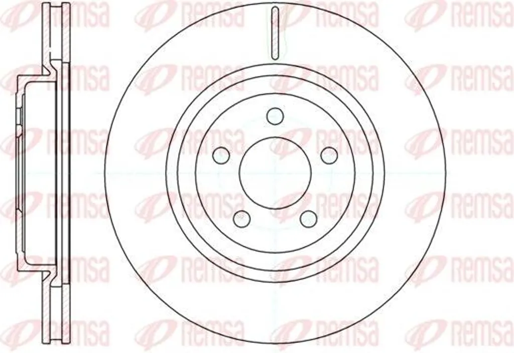 Disque de frein REMSA 61269.10 pour Chrysler 300 C et Lancia Thema OE