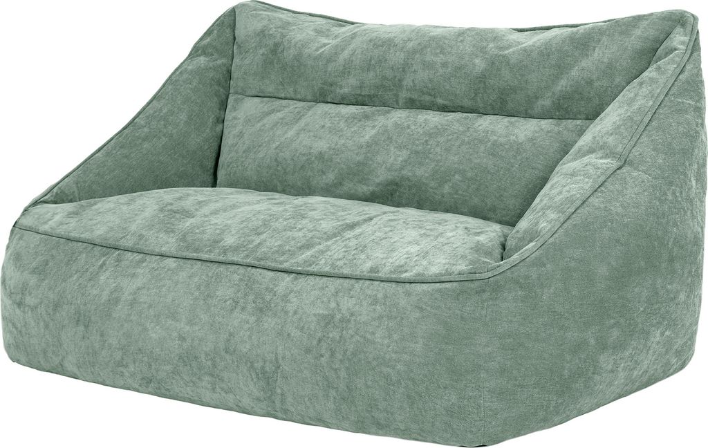 icon Sitzsack Sofa Chenille Cecilia, Salbeigrün, Sitzsack Erwachsene mit Füllung Für Das Wohnzimmer,Riesensitzsack XXL Flauschig - Hergestellt i...