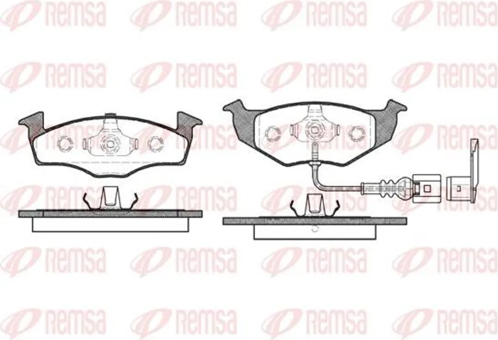 Plaquettes REMSA 0609.11 Haute Performance pour Freinage OE 6Q0698151B