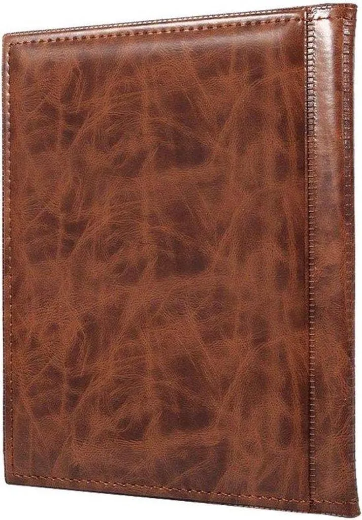 Album numismatique 250 feuilles transparentes avec reliure brun foncé