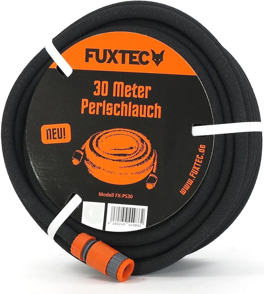 FUXTEC 15m/30m/50m Perlschlauch mit großem Zubehör Set 30m Produktbild 