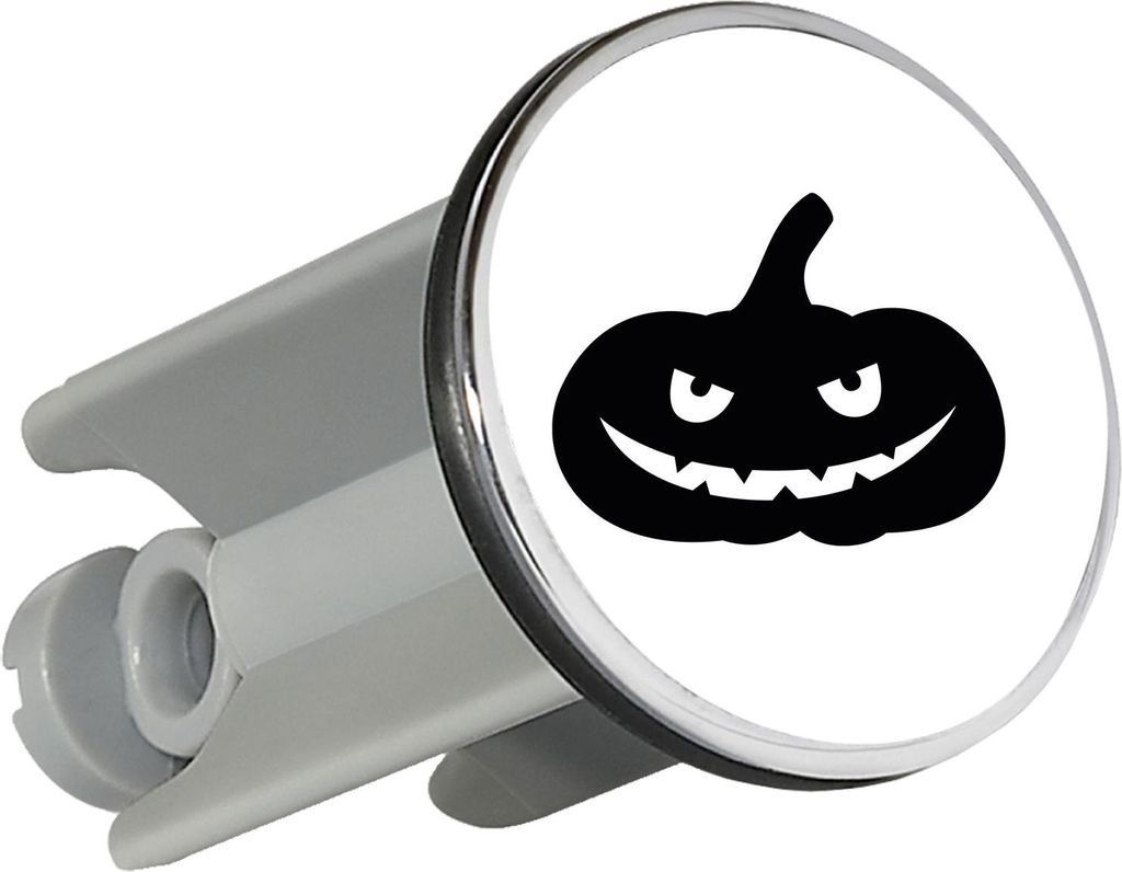 Huuraa Waschbeckenstöpsel Halloween Kürbis Pumpkin 4cm höhenverstellbar Abflussstopfen Geschenkidee