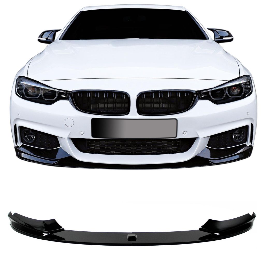 Für BMW F32 F33 F36 ab 2013-2021 Frontspoiler Spoiler mit ABE SCHWARZ GLANZ in der Farbe SCHWARZ von Jom Car-Parts GmbH