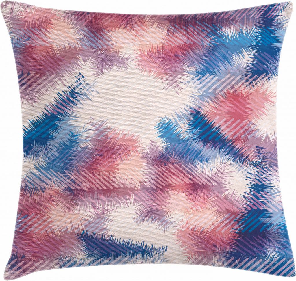 ABAKUHAUS Psychedelisch Kissenbezug, Boho Dye Federn, Waschbar mit Reißverschluss Kissenhülle mit Farbfesten Klaren Farben Beidseitiger Druck, 40...