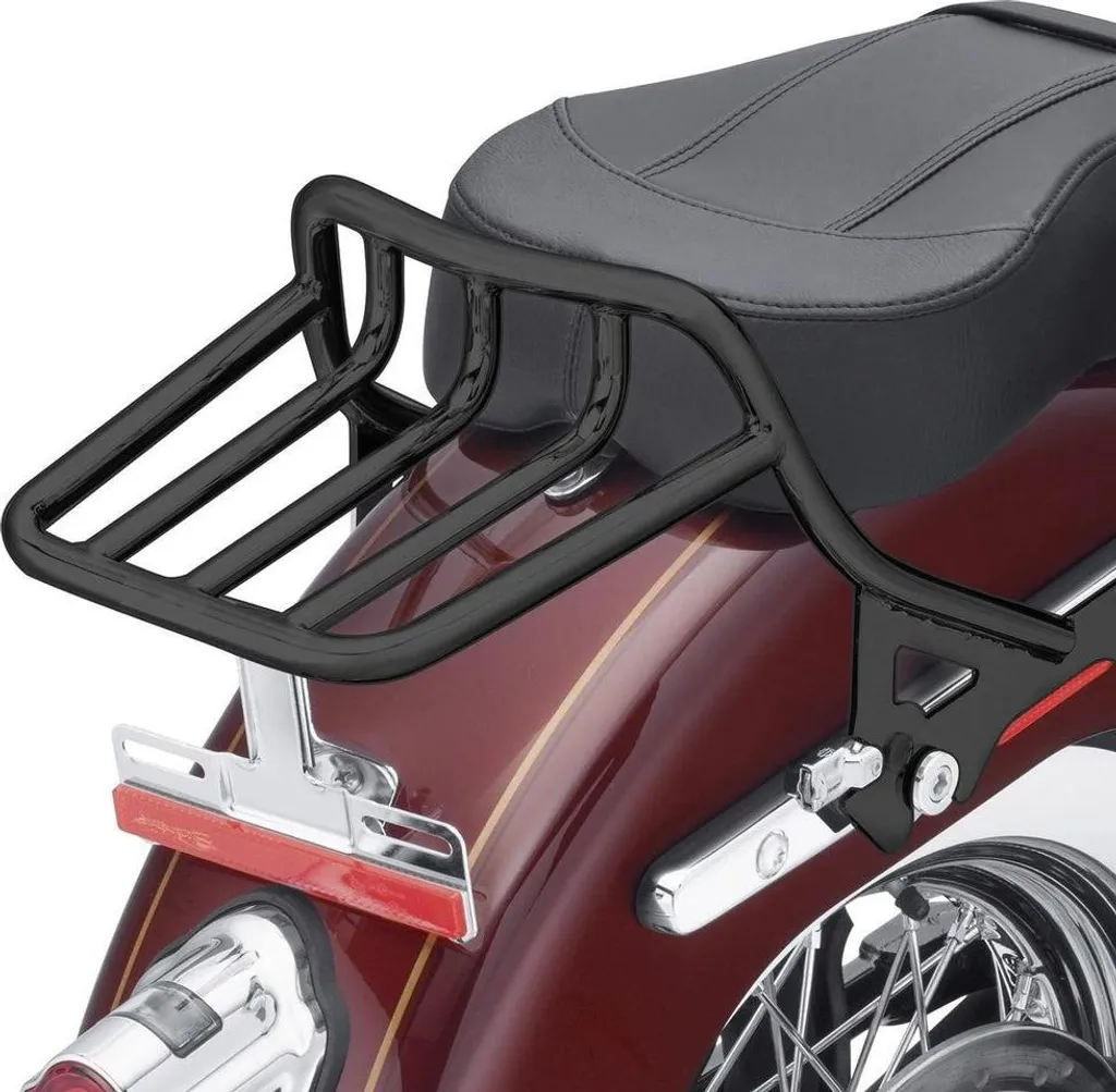 Solution Bagagerie pour Harley Softail Fat Bob 114 : Porte-bagages Noir