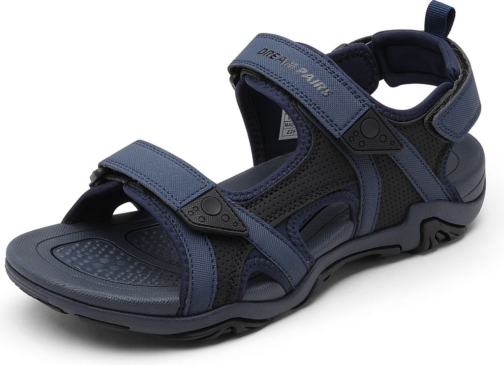 DREAM PAIRS Herren Sandalen Wandern Wasser Strand Sport Outdoor Sportliche Bogen Unterstützung Sommer Sandal,Size 43.5,Marine,SDSA228M