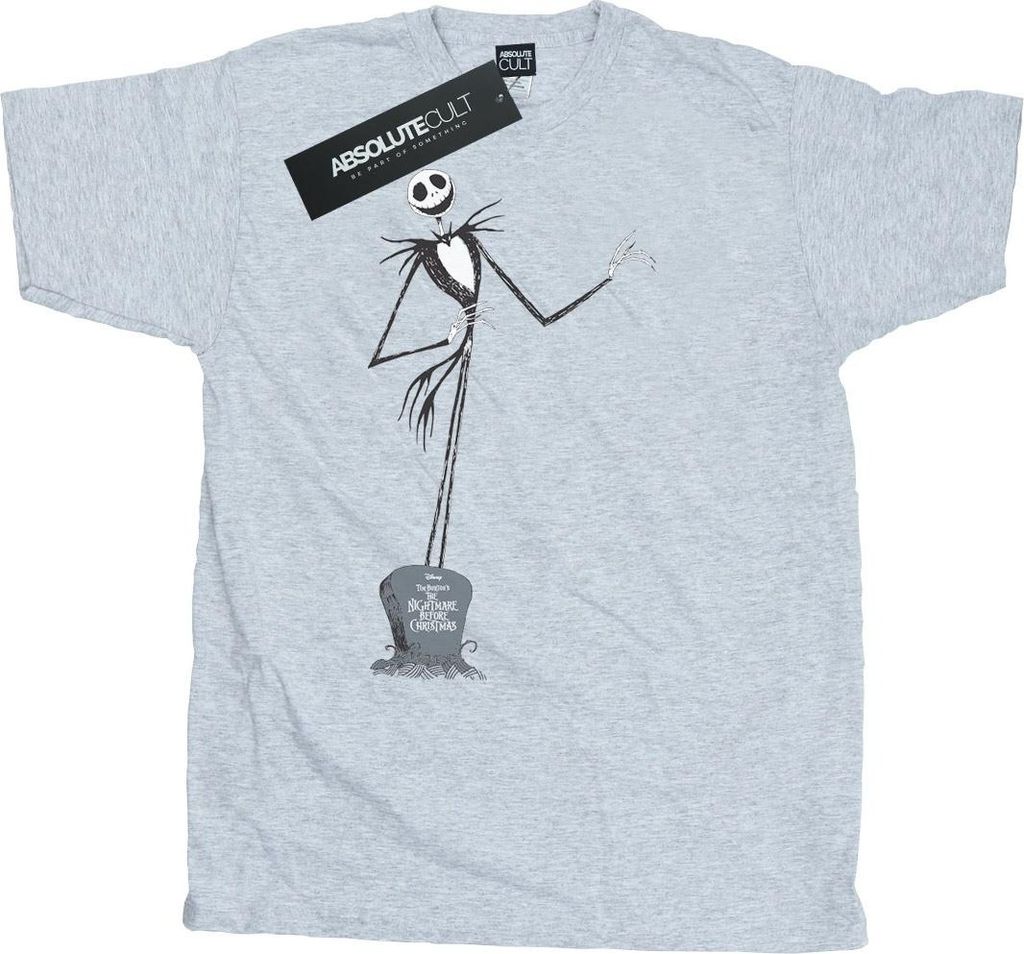 Disney - "Nightmare Before Christmas" T-Shirt für Herren BI43725 (L) (Grau)