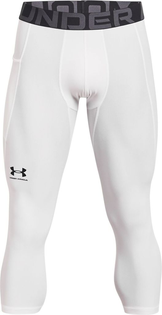 UNDER ARMOUR HeatGear Armour 3/4 Leggings Herren 100 - white/black L