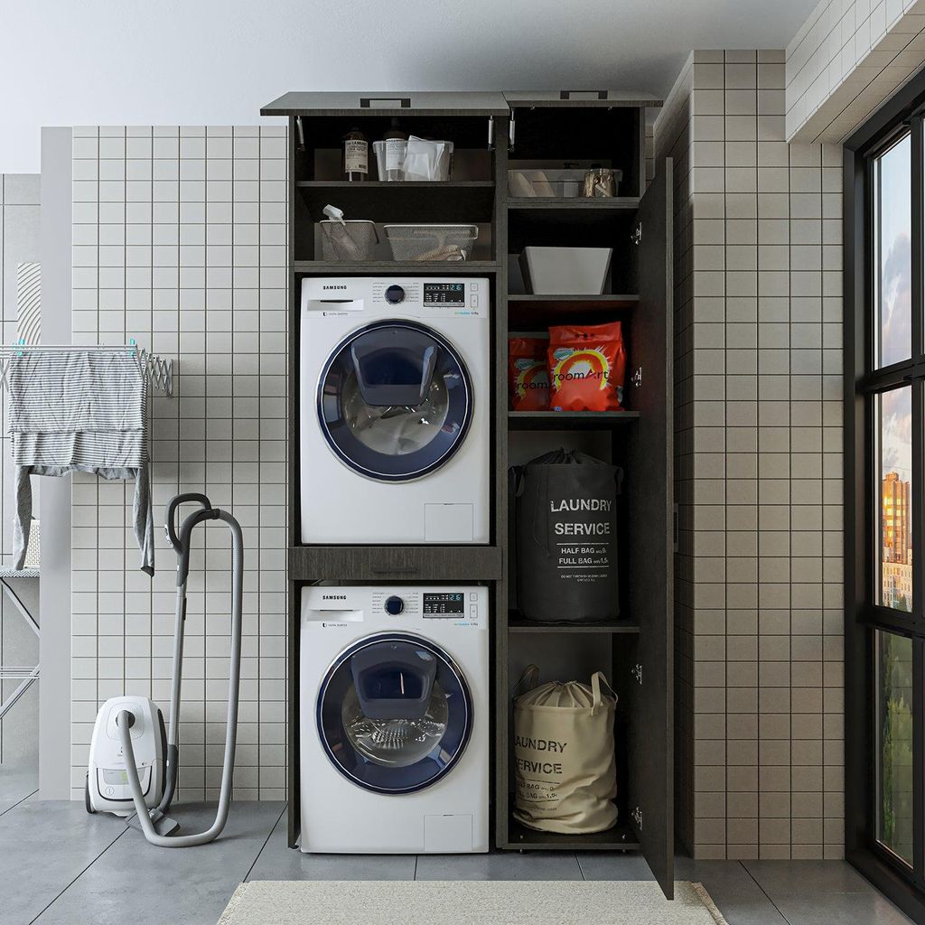 Mobile lavatrice Roomart, asciugatrice su lavatrice - Immagine del prodotto 