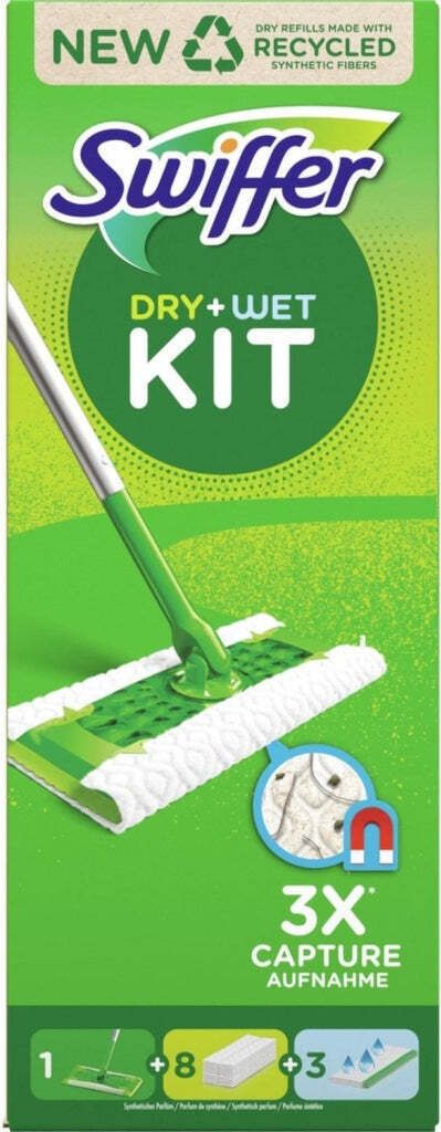 Sada Swiffer Dry+Wet pro mop na podlahu a utěrky na podlahu Obrázek produktu