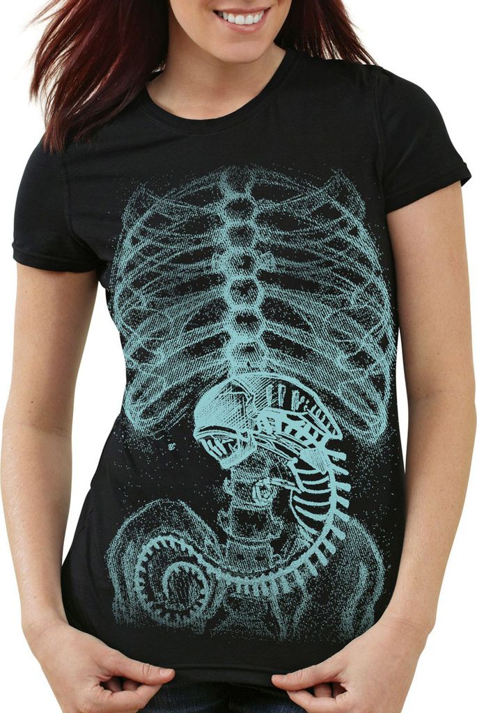 style3 Xenomorph Alien T-Shirt Damen, Größe:XL