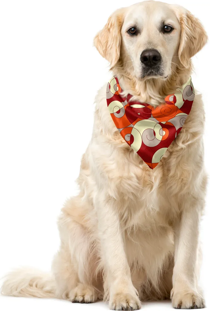 Bandana Cane ABAKUHAUS Spirale Psichedelica 40x40 - Accessorio Pet Unico
