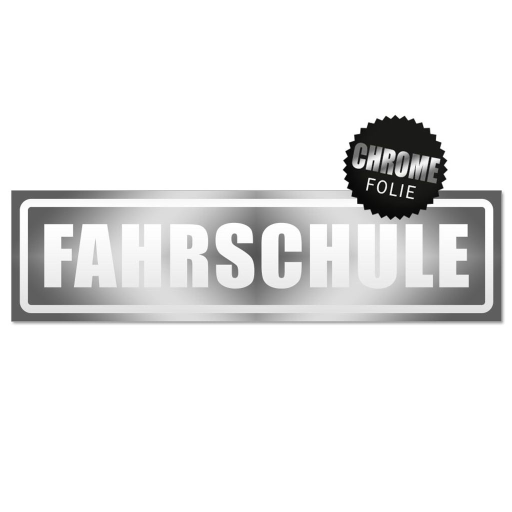 Fahrschule invertiert Magnetschild Schild magnetisch
