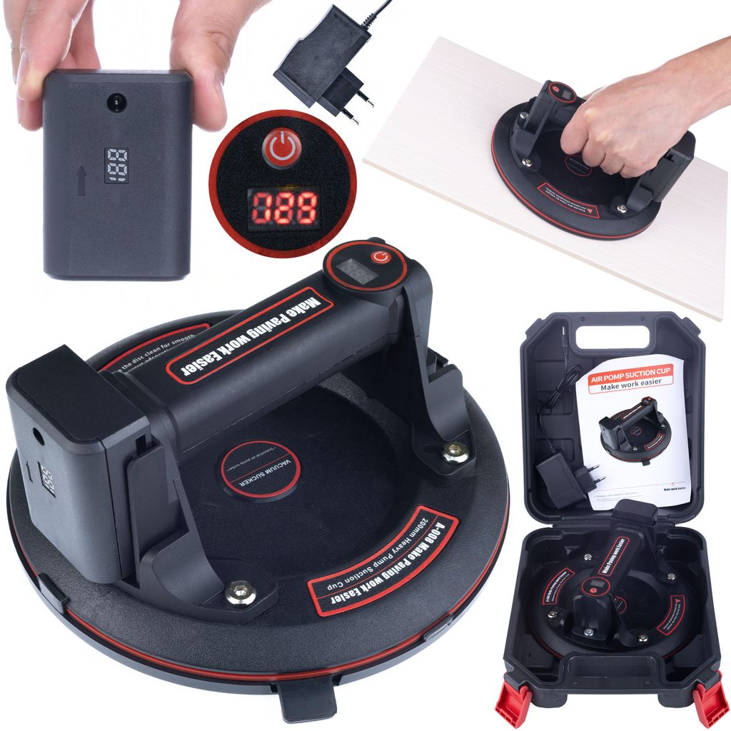 Rosfix PowerGrip 200 – Akku-Vakuumheber mit digitalem Produktbild 