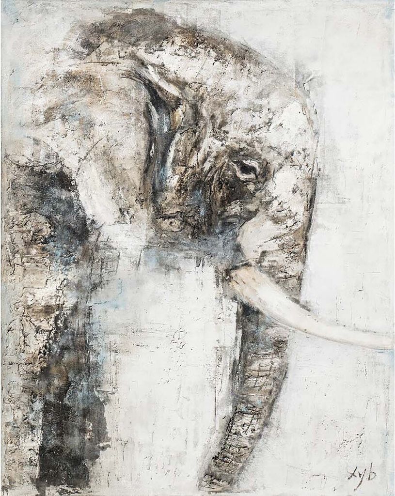 Leinwandbild - Motiv: Elefant - 150 x 120cm