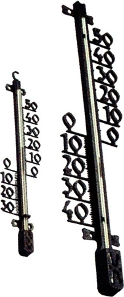 Two thermometers on a white background.