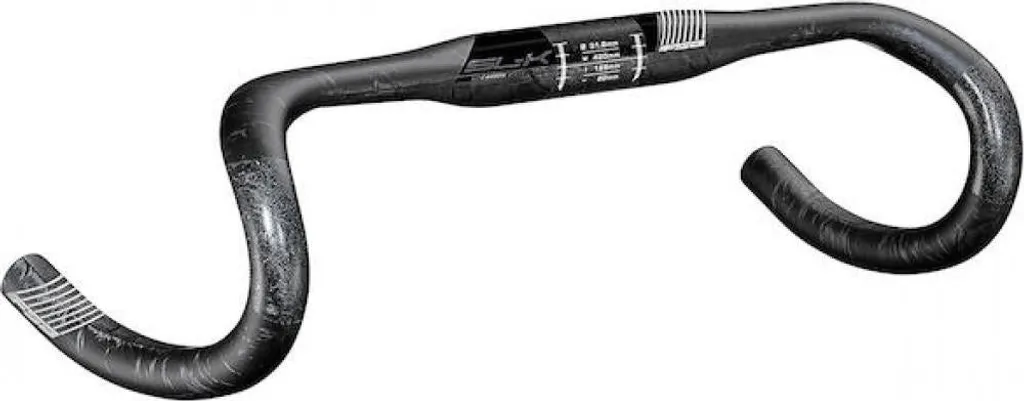 Guidon FSA SL-K Compact Noir 31.8 mm x 440 mm pour Vélo de Route Carbone
