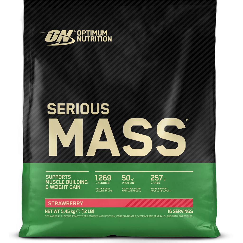 Optimum Nutrition Serious Mass 5340g Erdbeere