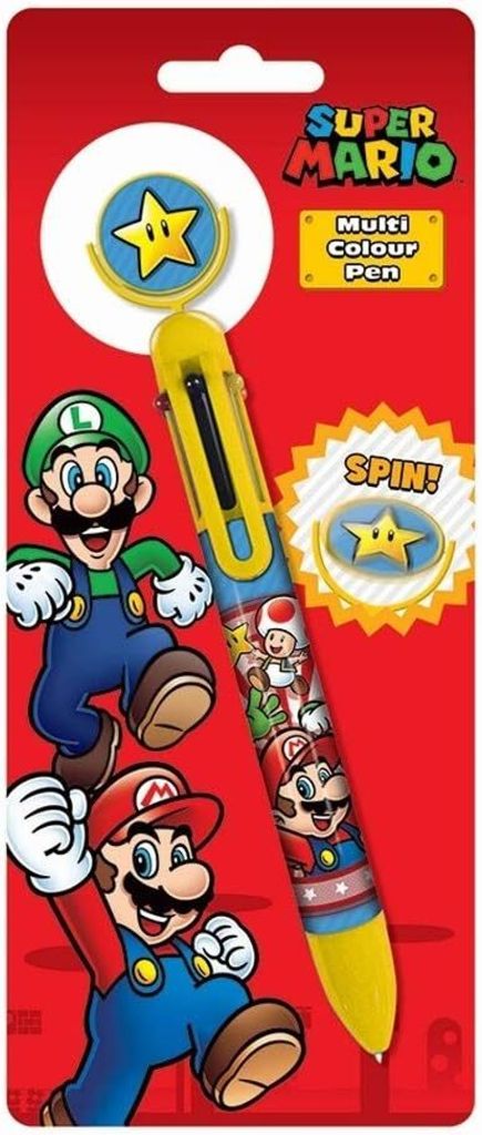 Stylo à bille Super Mario (stylo multicolore) Image du produit 