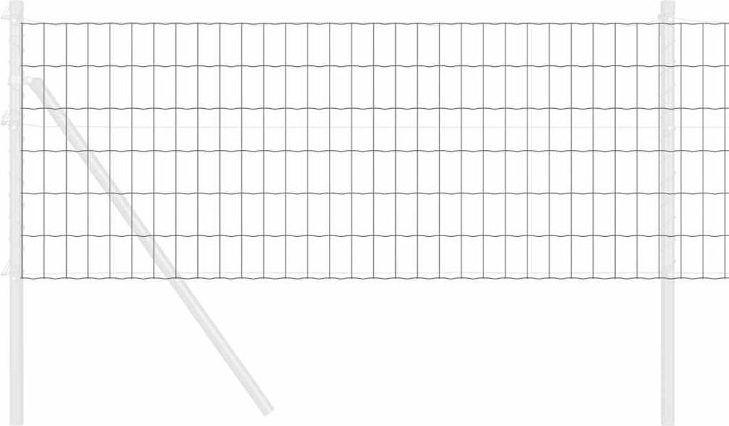 Eurozaun Grau 0,4 x 50 m PVC-beschichtetes Eisen