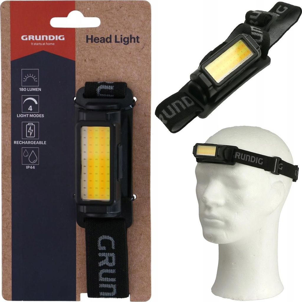 Latarka czołowa Grundig akumulatorowa regulowana Lampa Zdjęcie produktu 