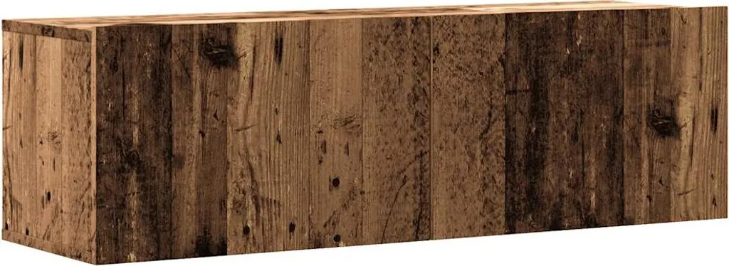Porta TV Vintage 100x30x30 cm Legno di Recupero Massello per Loft