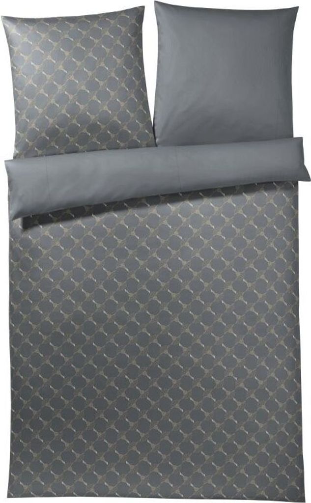 JOOP! Mako-Satin-Bettwäsche-Garnitur Cornflower Gradiant Farbe stein Größe 200x200+2x70x90cm