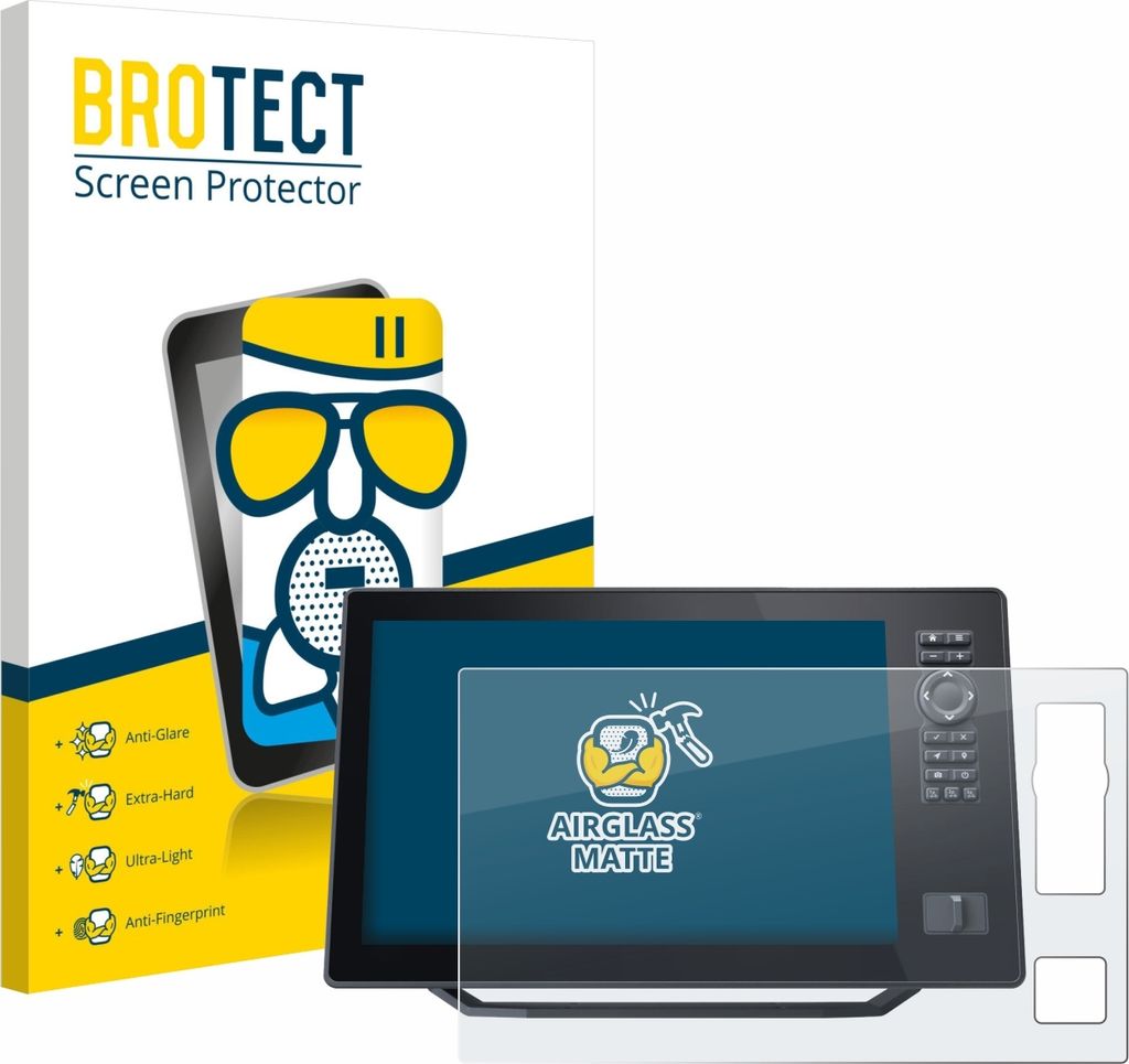 BROTECT Entspiegelungs Schutzglas für Humminbird Xplore 12 Schutzfolie Panzer Folie Glas Display Schutz matt