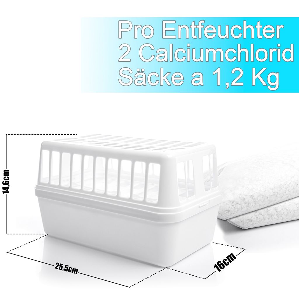 BigDean 2 Stück Luftentfeuchter + 4x 1,2kg Produktbild 6