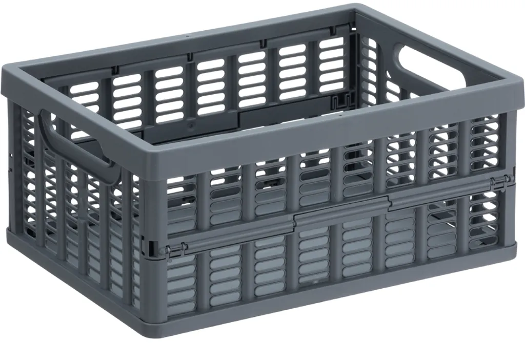 Dites Adieu au Désordre : Boîte Pliante 3,5L Noire NHG Gain de Place
