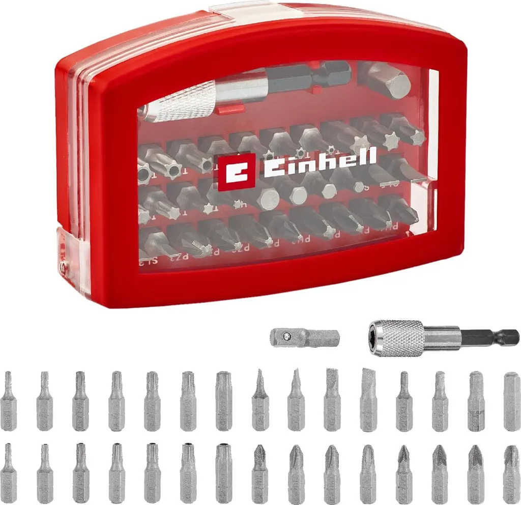 Einhell 118495 Coffret de 32 embouts de vissage avec clip ceinture