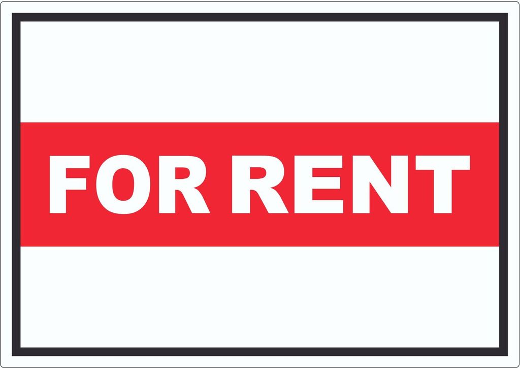 For Rent Aufkleber mit Text Werbeaufkleber A1 (594x841mm)
