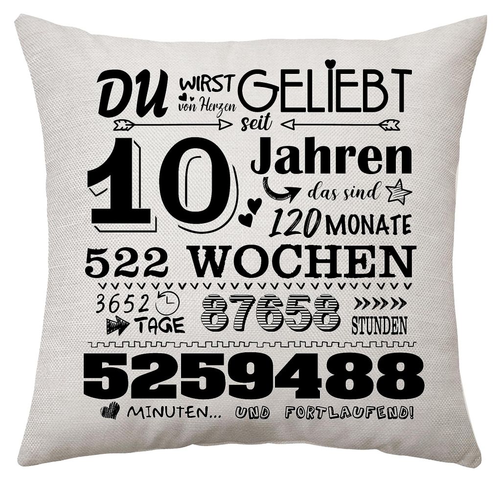 Dekorativer Kissenbezug 45 x 45 cm, Geschenk für Frauen und Männer im Alter von 6 bis 50 Jahren.